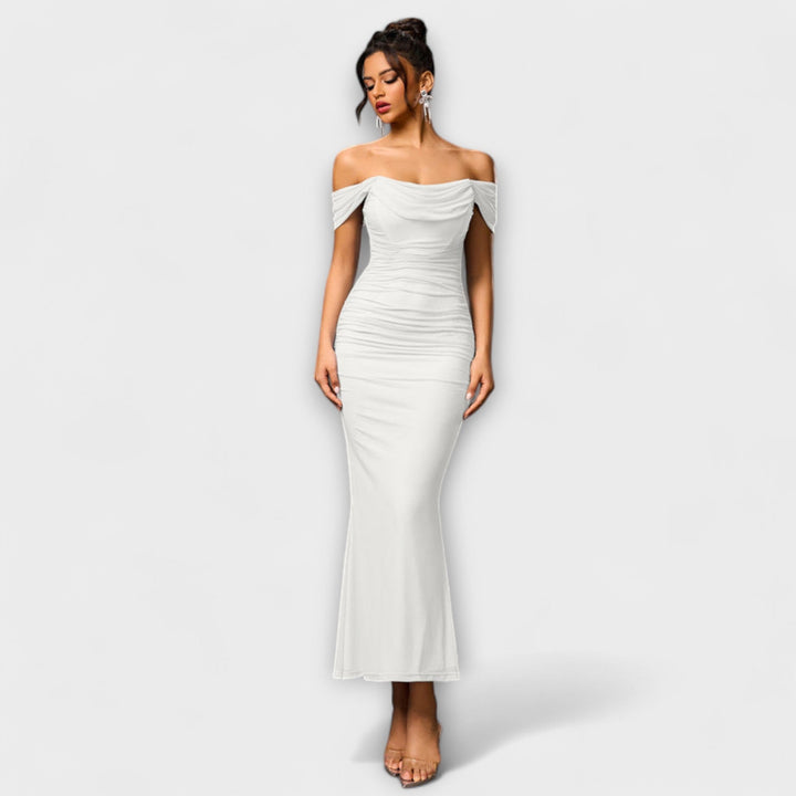 Marini | Abito bodycon con spalle scoperte