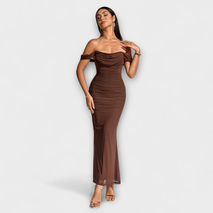 Marini | Abito bodycon con spalle scoperte