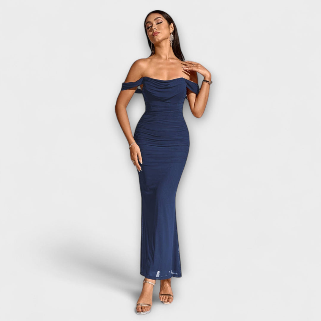 Marini | Abito bodycon con spalle scoperte
