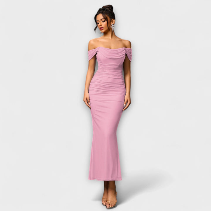 Marini | Abito bodycon con spalle scoperte