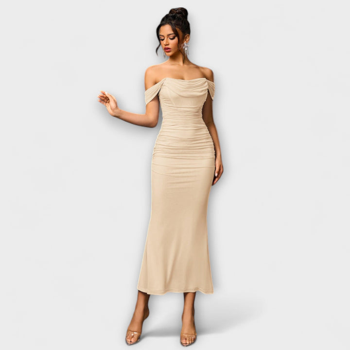 Marini | Abito bodycon con spalle scoperte