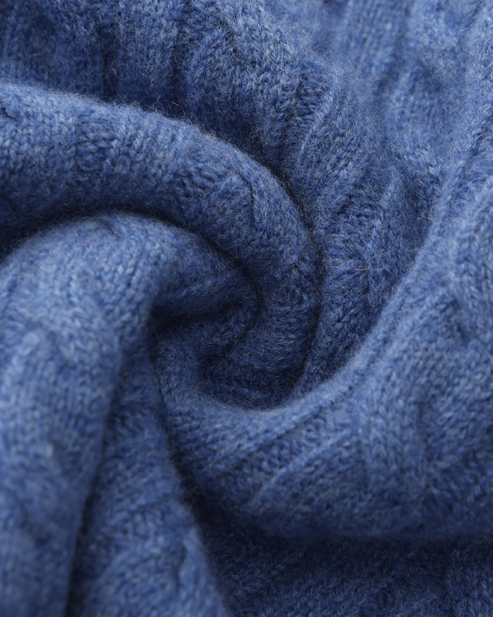 Marini | Raffinato mezzo zip in cashmere