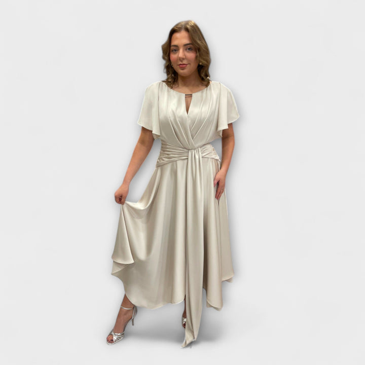 Marini | Abito drappeggiato elegante da donna