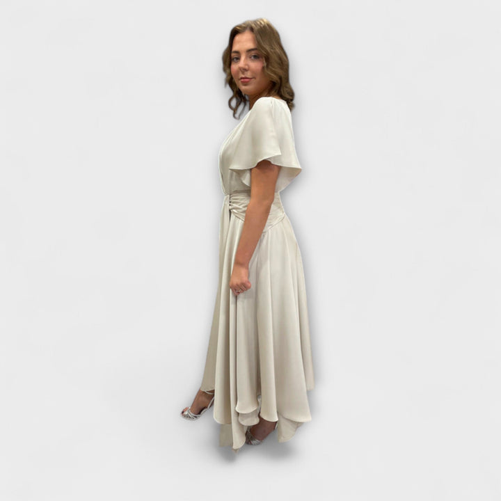 Marini | Abito drappeggiato elegante da donna