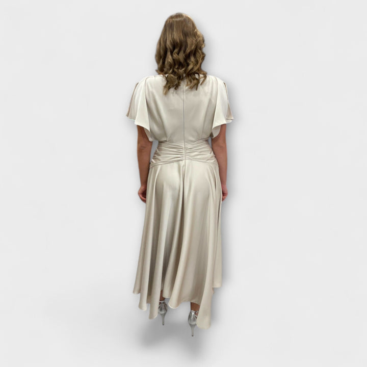 Marini | Abito drappeggiato elegante da donna