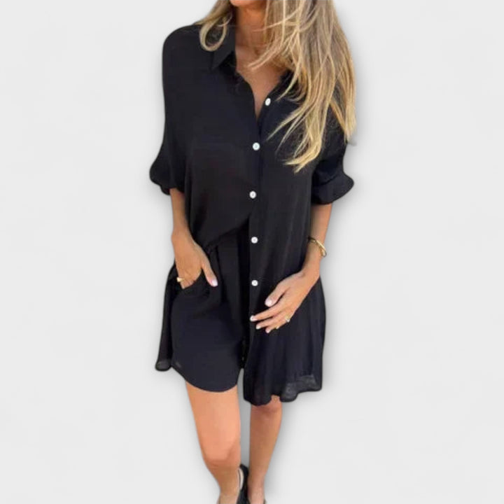 Marini | Set elegante di blusa e pantaloni