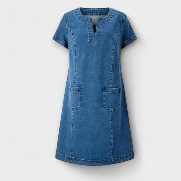 Marini | Abito in denim morbido elegante