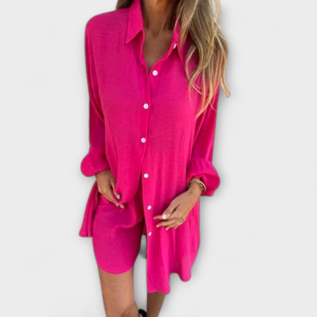 Marini | Set elegante di blusa e pantaloni