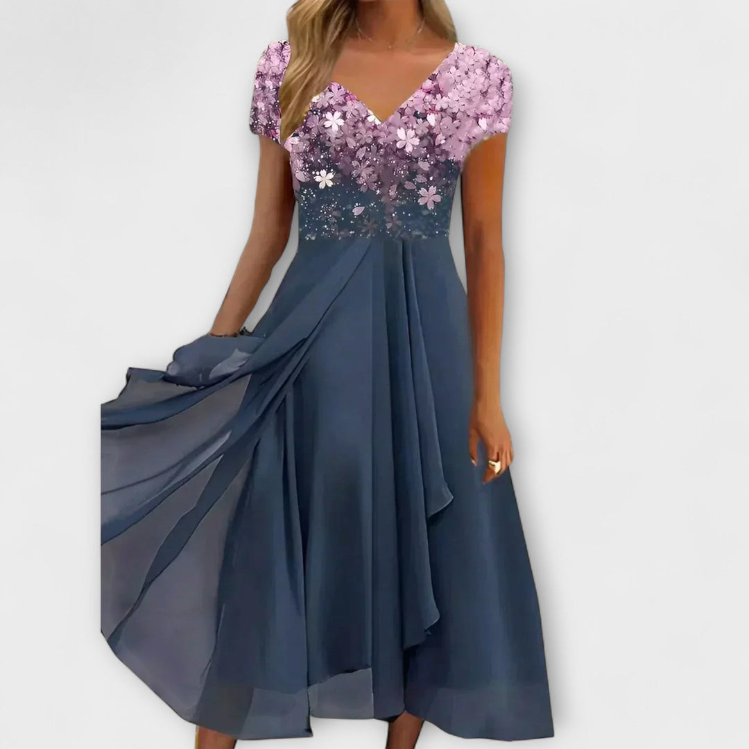 Marini | Abito da festa in chiffon