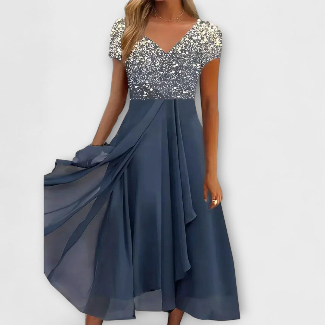 Marini | Abito da festa in chiffon