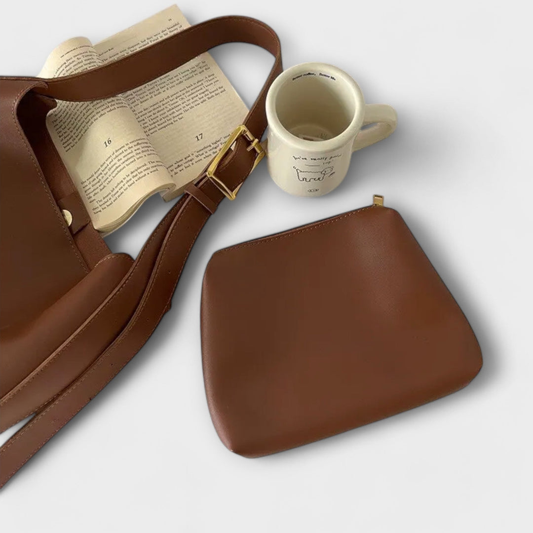 Lora. – Elegant Leather Shoulder Bag