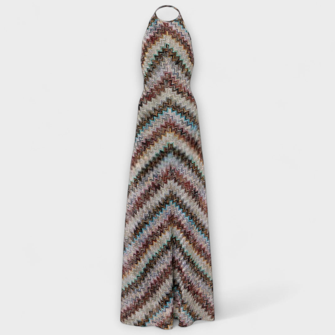 Marini | Abito in maglia a zigzag
