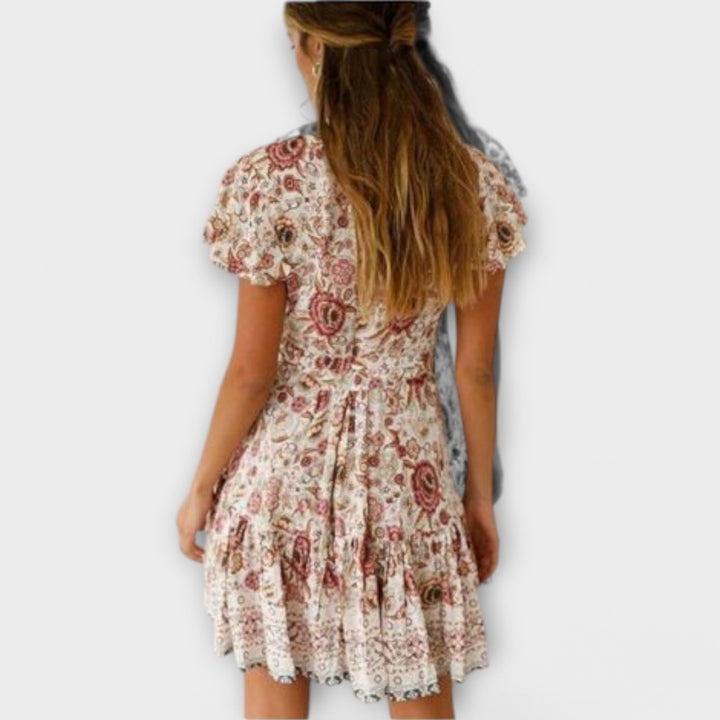 Marini | Vestito boho corto da donna