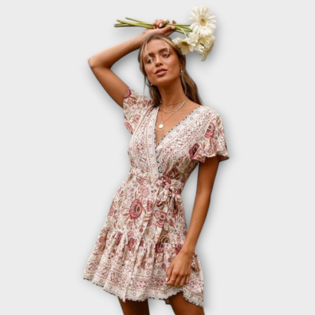 Marini | Vestito boho corto da donna