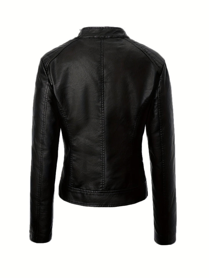 Marini | Giacca moto elegante in pelle