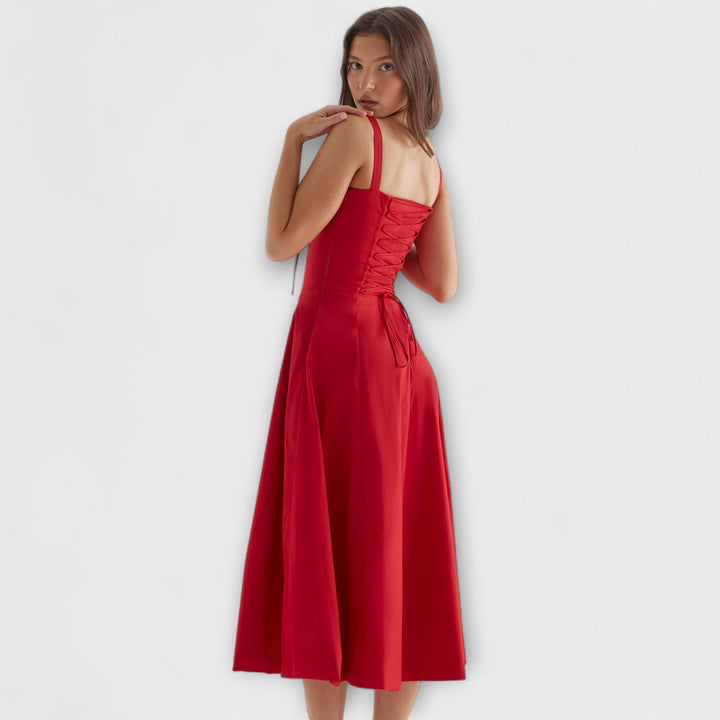Marini | Abito a bustier floreale elegante