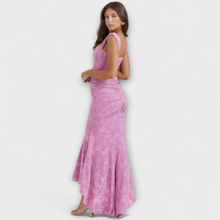 Marini | Abito lungo con corsetto elegante