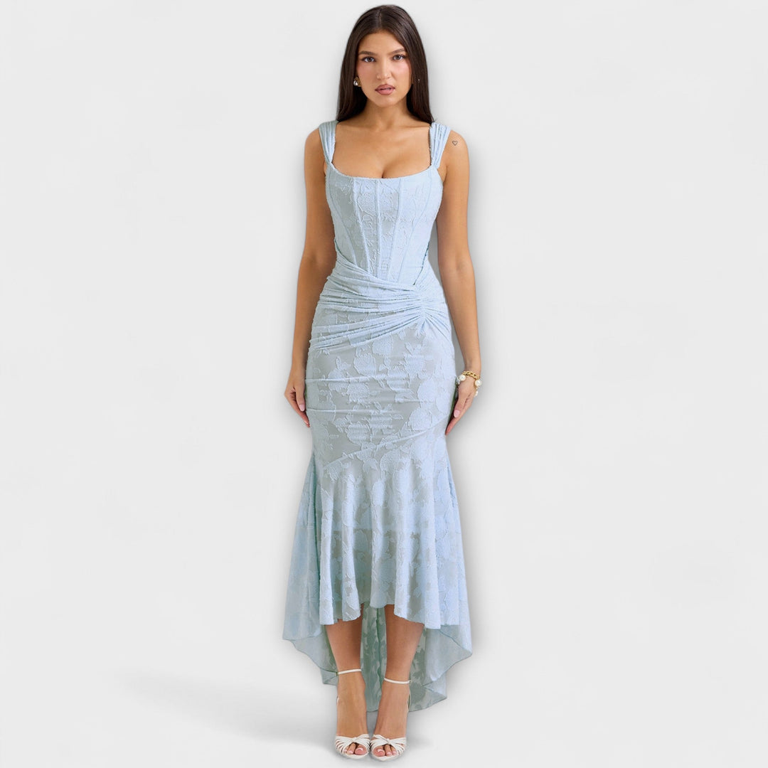 Marini | Abito lungo con corsetto elegante