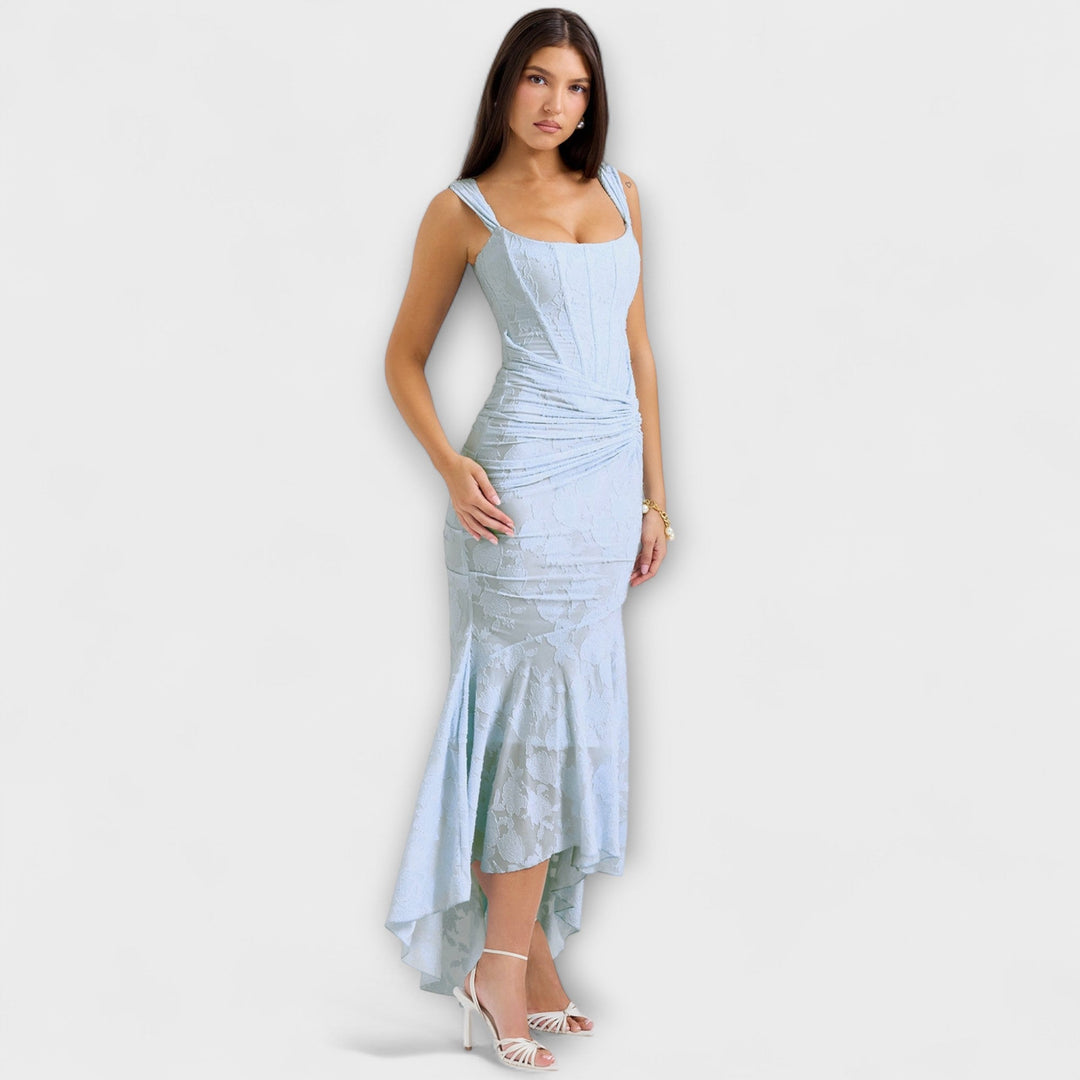 Marini | Abito lungo con corsetto elegante
