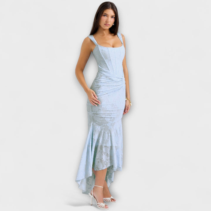 Marini | Abito lungo con corsetto elegante