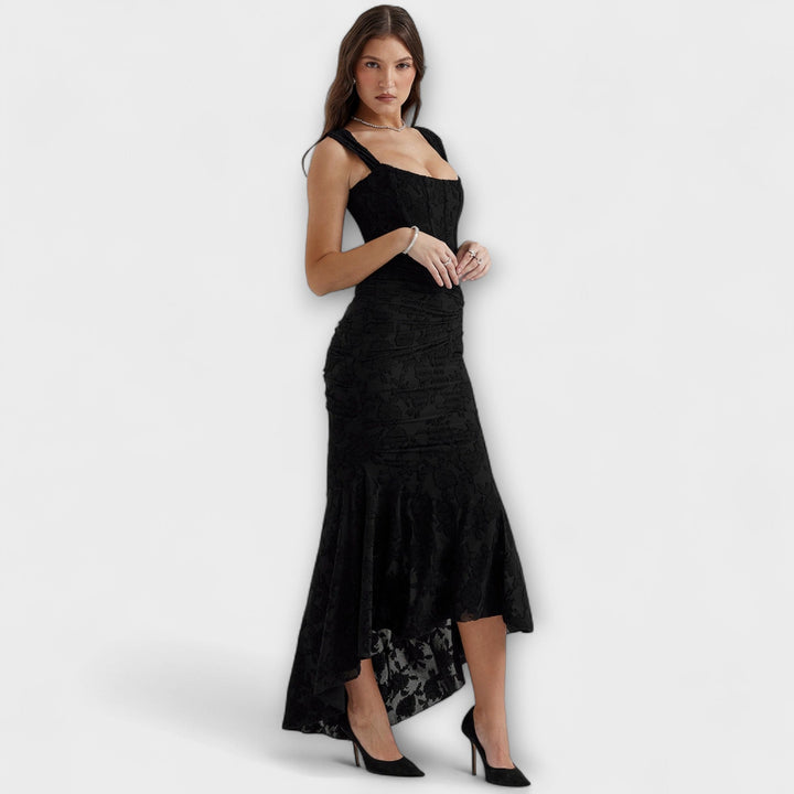 Marini | Abito lungo con corsetto elegante