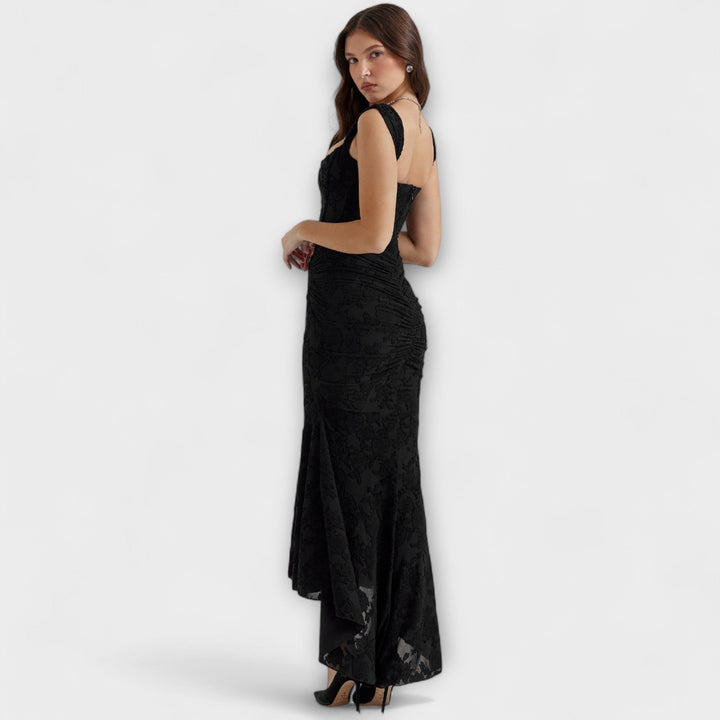 Marini | Abito lungo con corsetto elegante