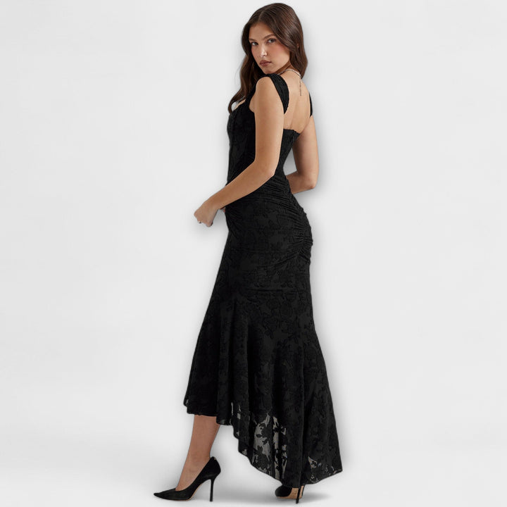 Marini | Abito lungo con corsetto elegante