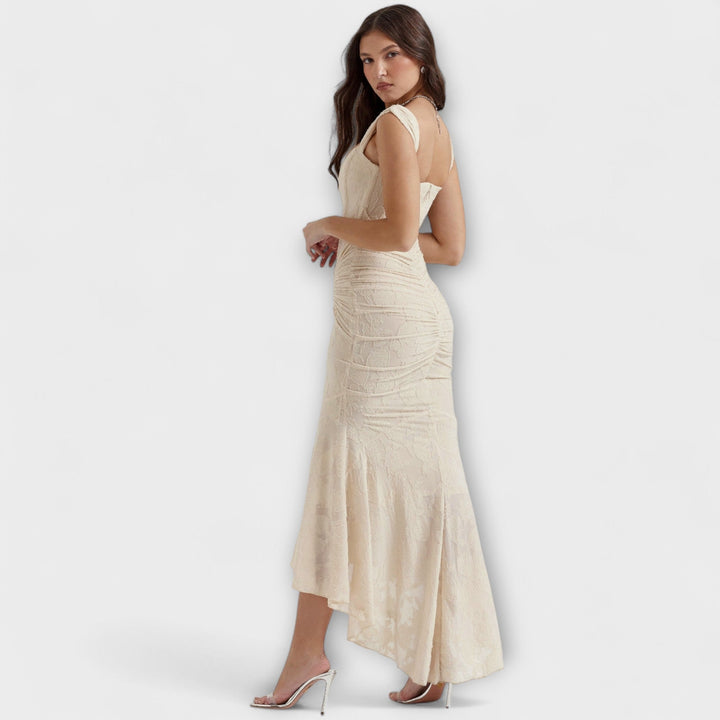 Marini | Abito lungo con corsetto elegante