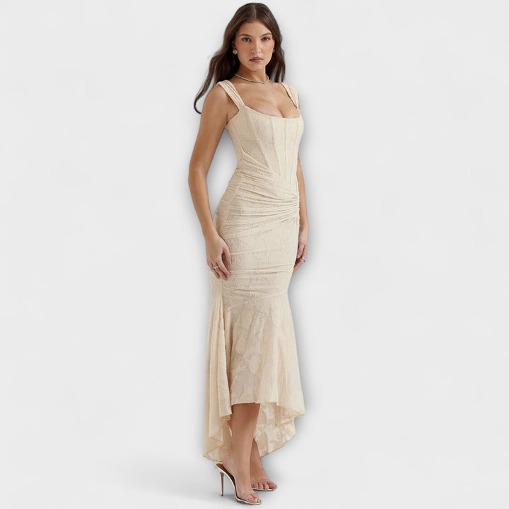 Marini | Abito lungo con corsetto elegante