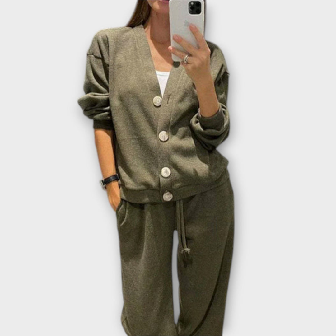 Marini | Set cardigan e pantaloni eleganti