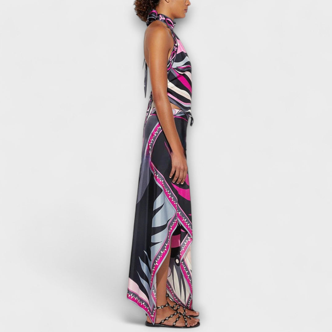 Marini | Set elegante con gonna asimmetrica