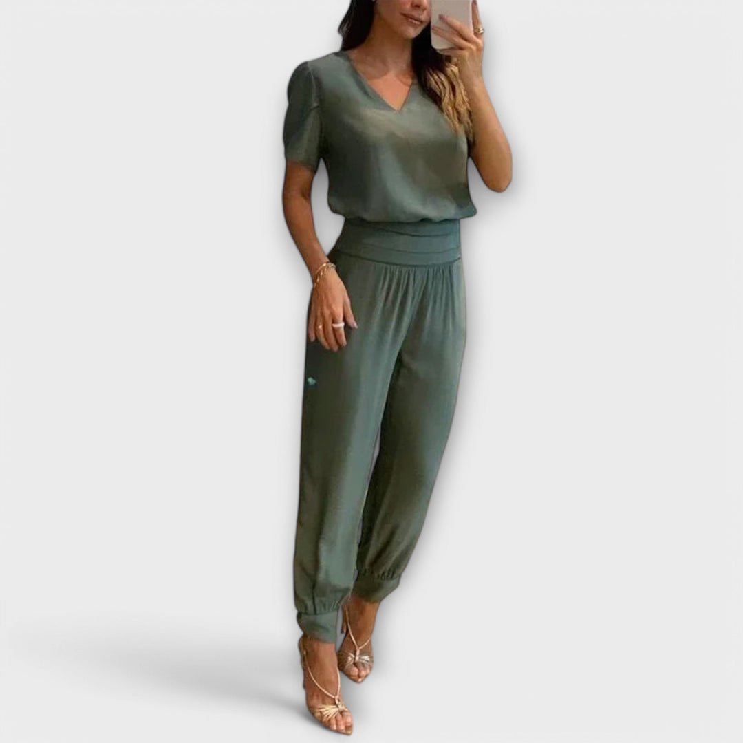 Marini | Raffinato set top e pantaloni