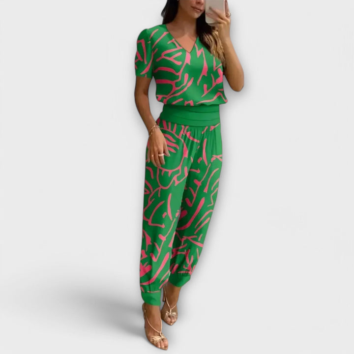 Marini | Raffinato set top e pantaloni