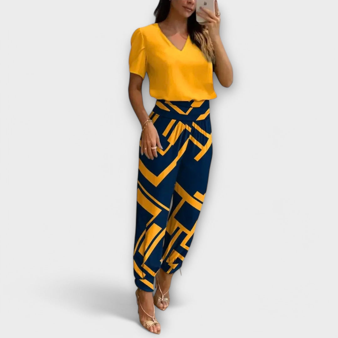 Marini | Raffinato set top e pantaloni