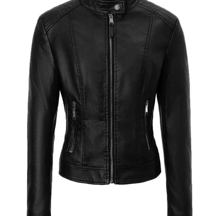 Marini | Giacca moto elegante in pelle