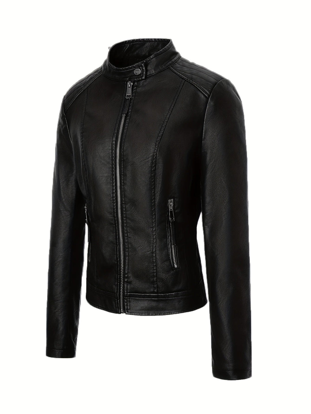 Marini | Giacca moto elegante in pelle