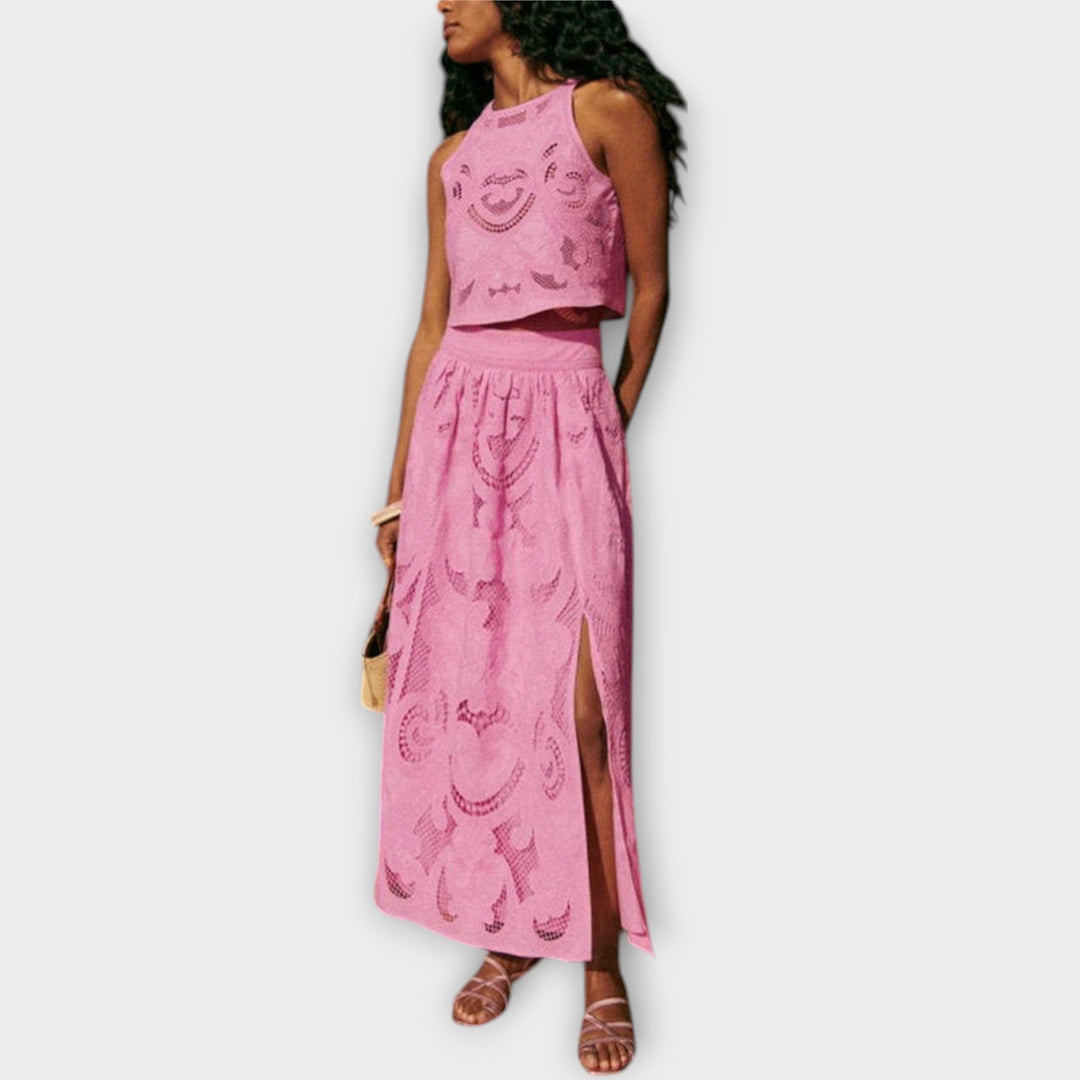 Marini | Set di pizzo cutout elegante