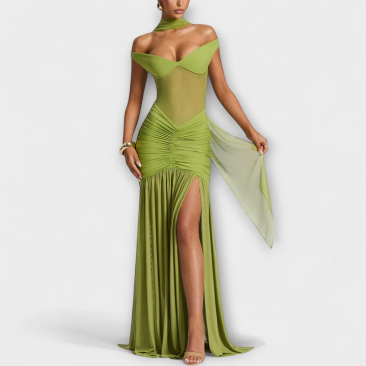 Marini | Abito con spacco elegante da donna