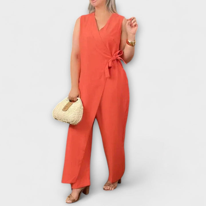 Marini | Tuta elegante con scollatura a V