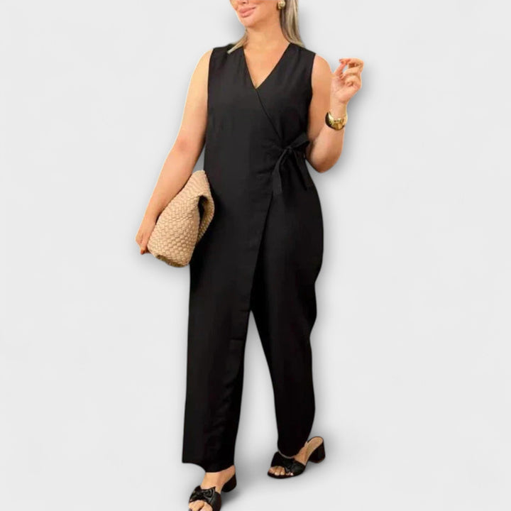 Marini | Tuta elegante con scollatura a V