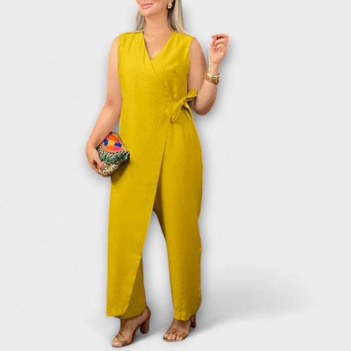 Marini | Tuta elegante con scollatura a V