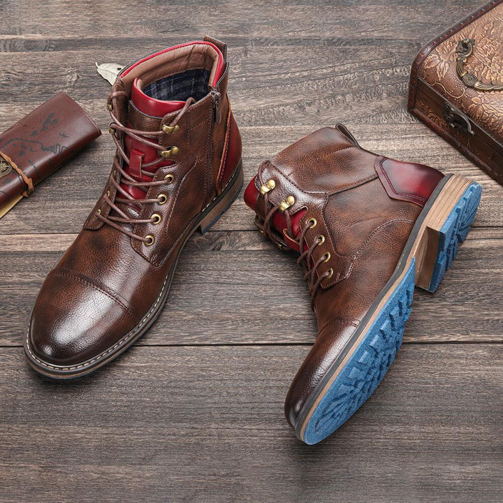 Ethan | Artisan Oxford Leather Boots