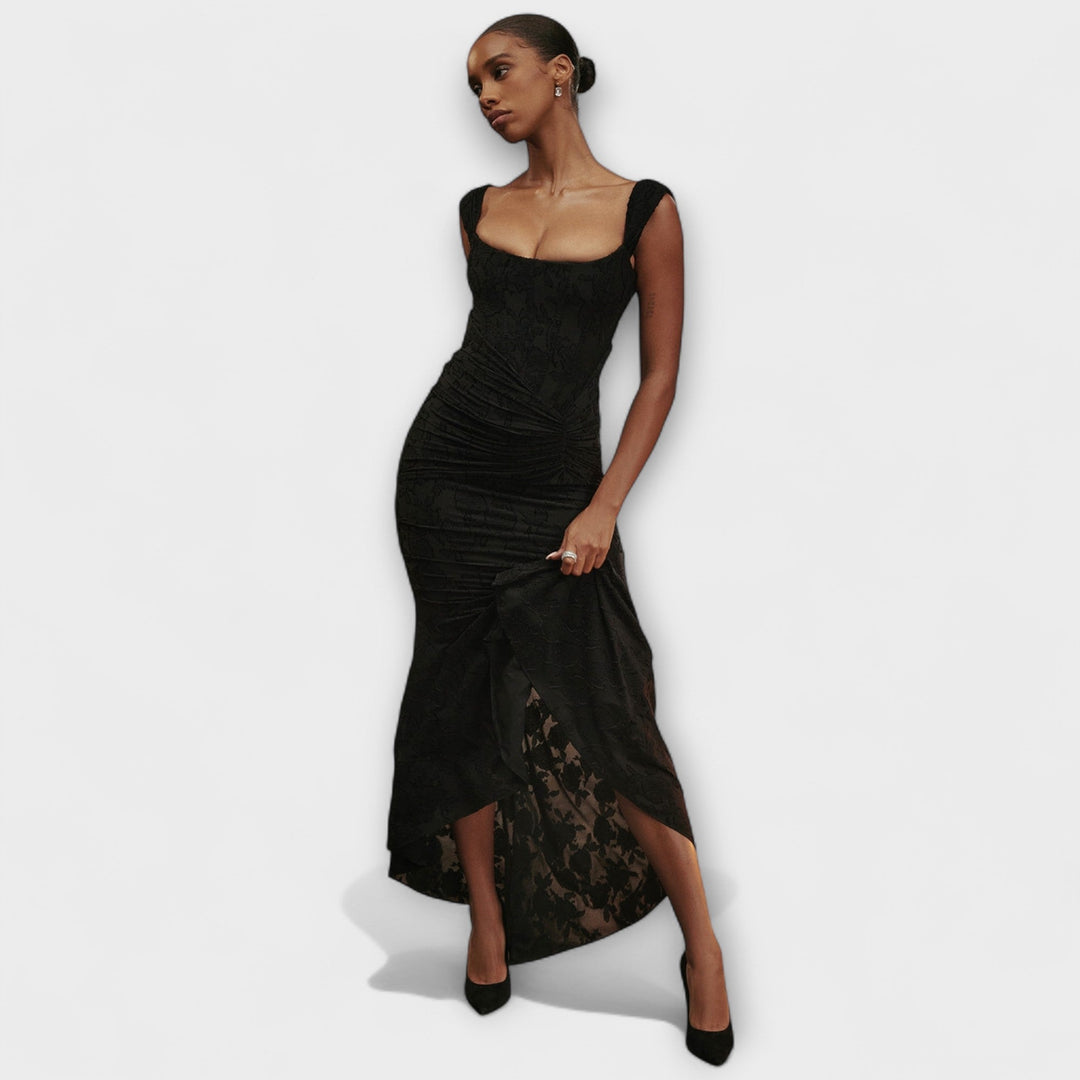 Marini | Abito lungo con corsetto elegante