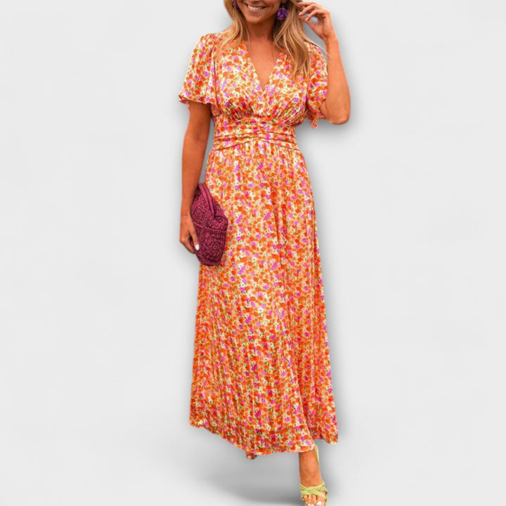Marini | Abito elegante con scollatura a V