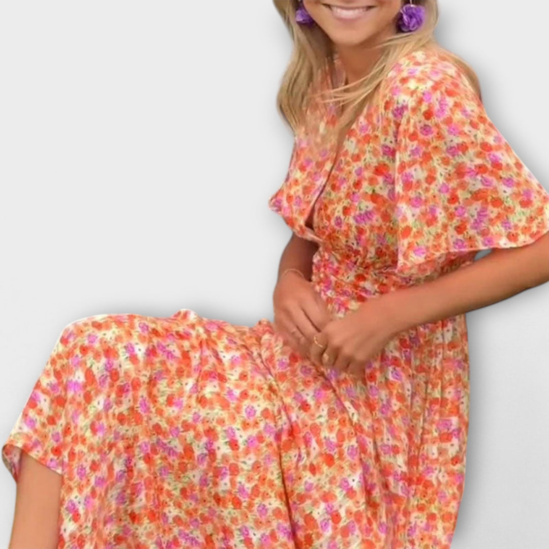 Marini | Abito elegante con scollatura a V