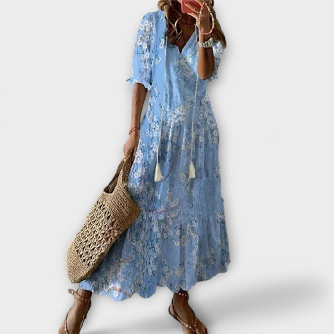 Marini | Vestito maxi bohemien da donna