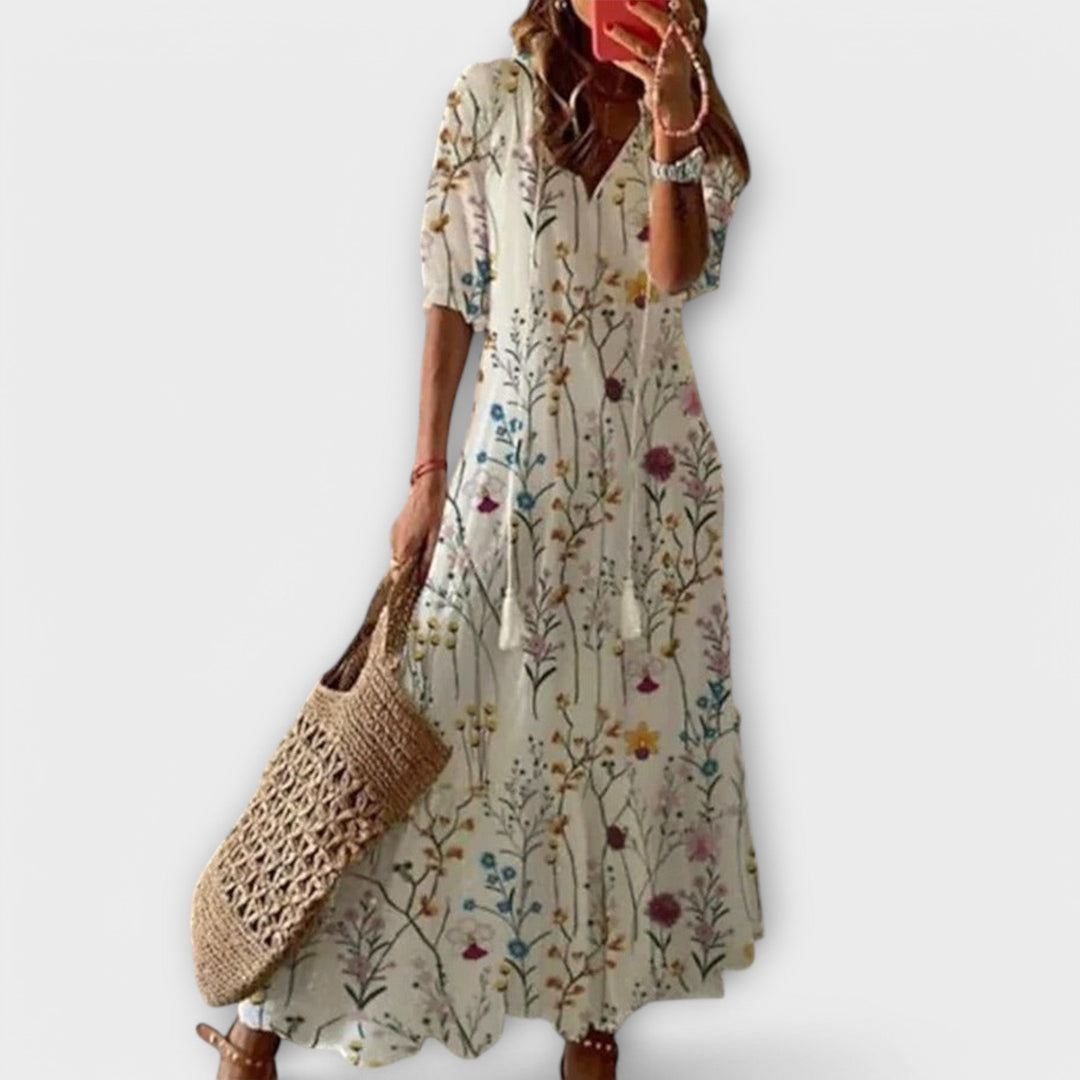 Marini | Vestito maxi bohemien da donna